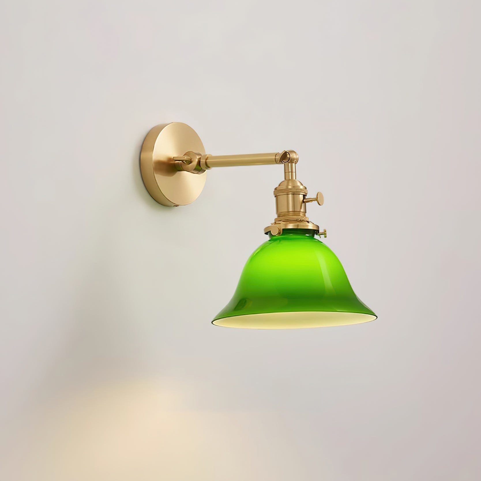 Personalized Green Bell-Shaped Wall Lamp M154