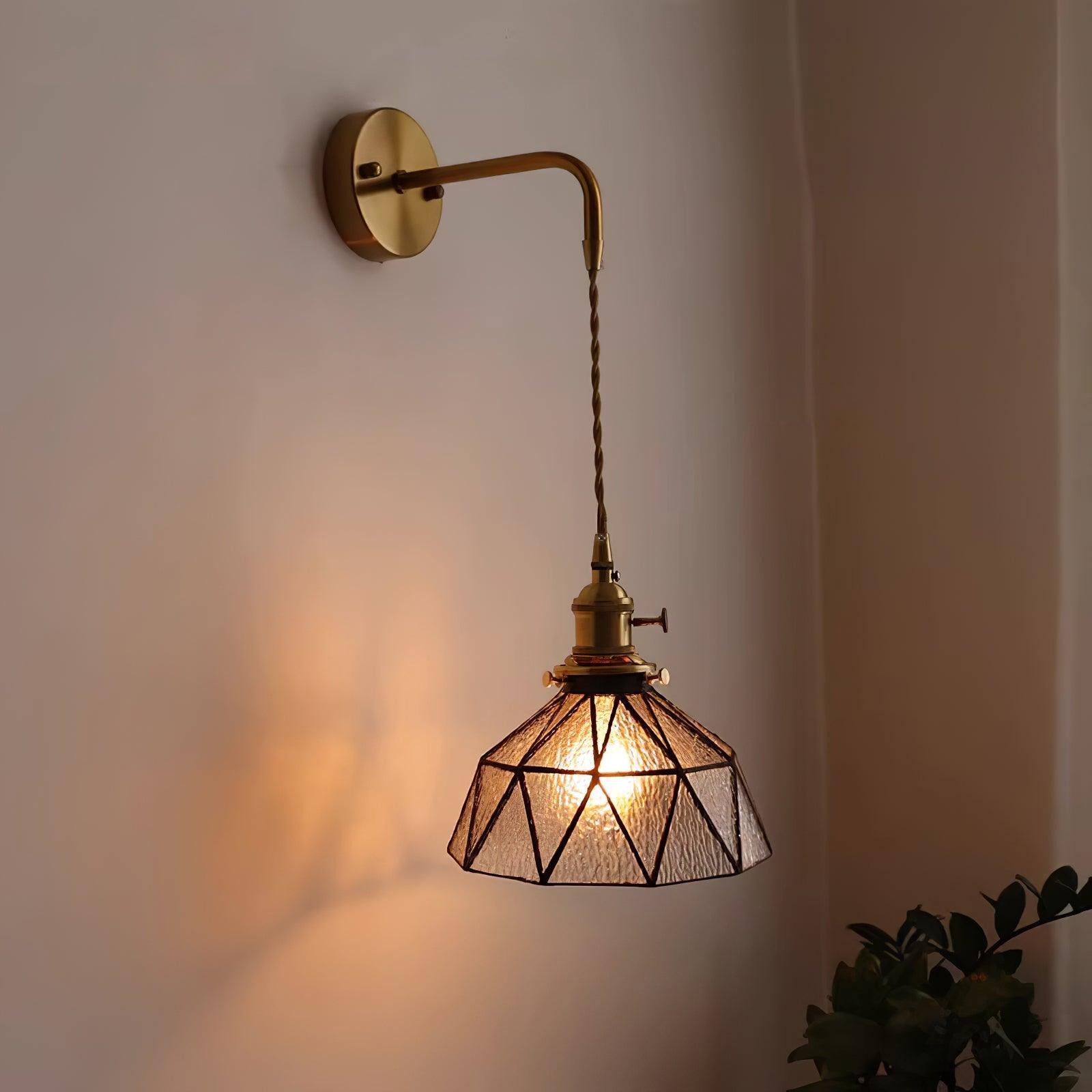Retro Pastoral Glass Wall Lamp M109