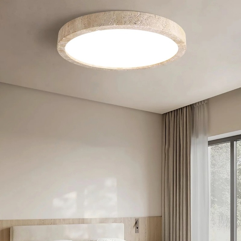 Round Ceiling Light - Nordic Travertine for Living Room S298