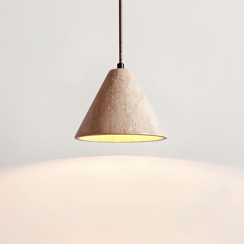 Wabi-Sabi Style Creative Travertine Pendant Light M502
