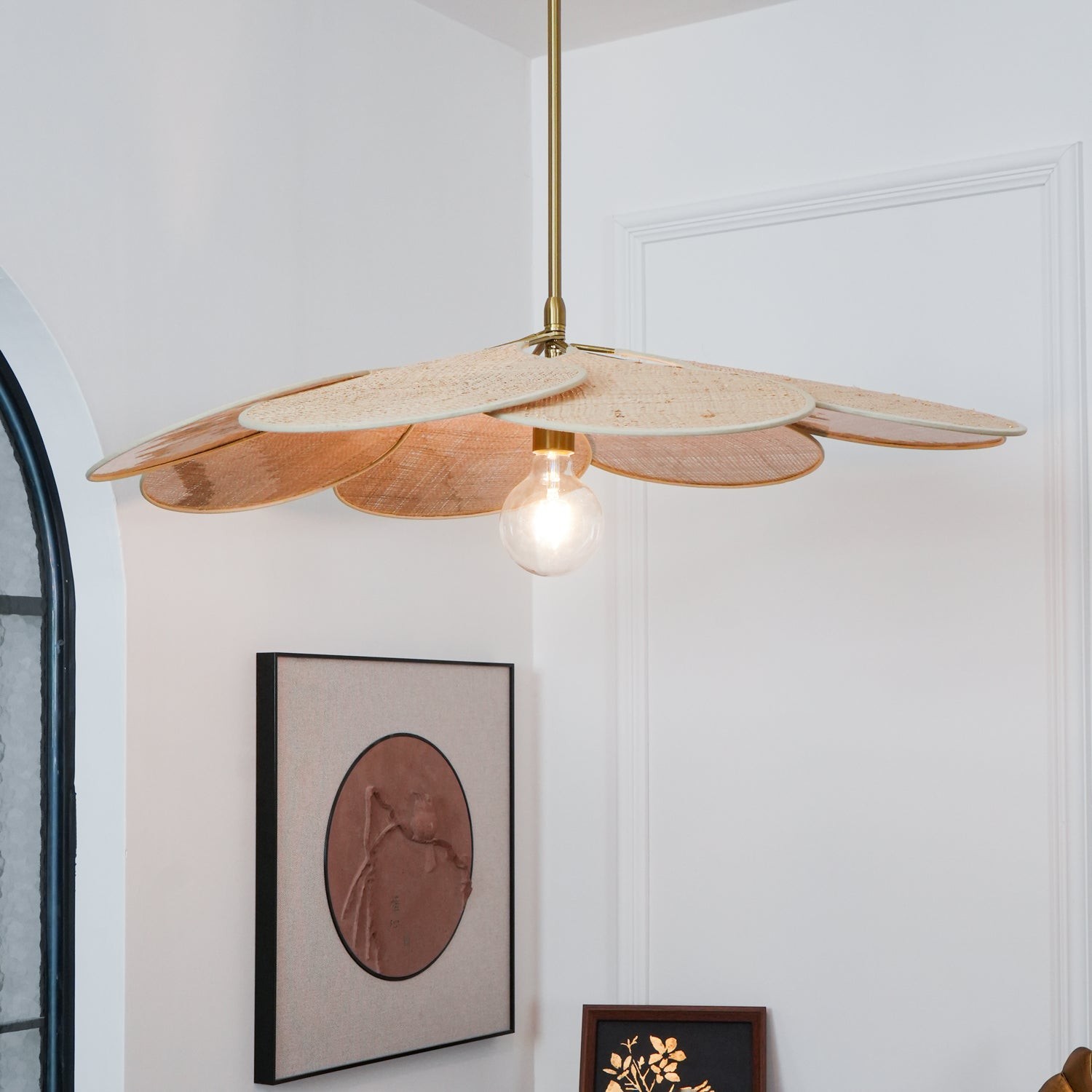 Petals Bloom Rattan Pendant Lamp M428