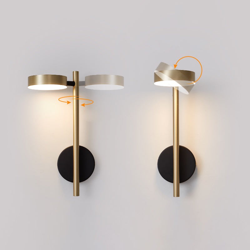 Italian Simple Round Metal Wall Lamp M557