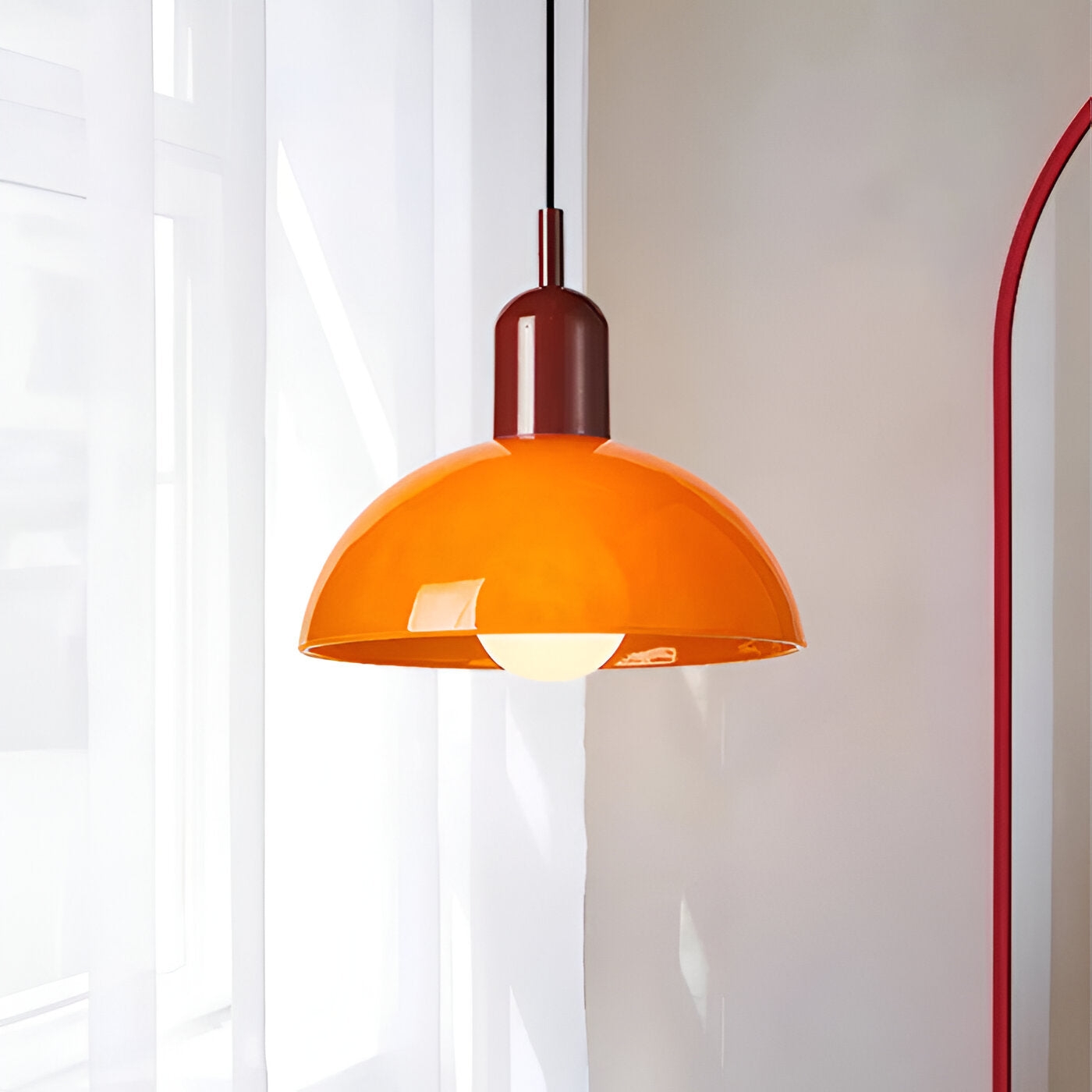 Aurora Nordic Colorful Bowl Pendant Light T2040