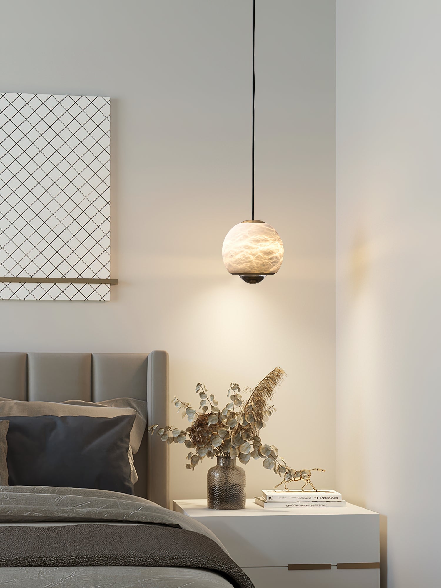 Ferox Alabaster Pendant Light T1646