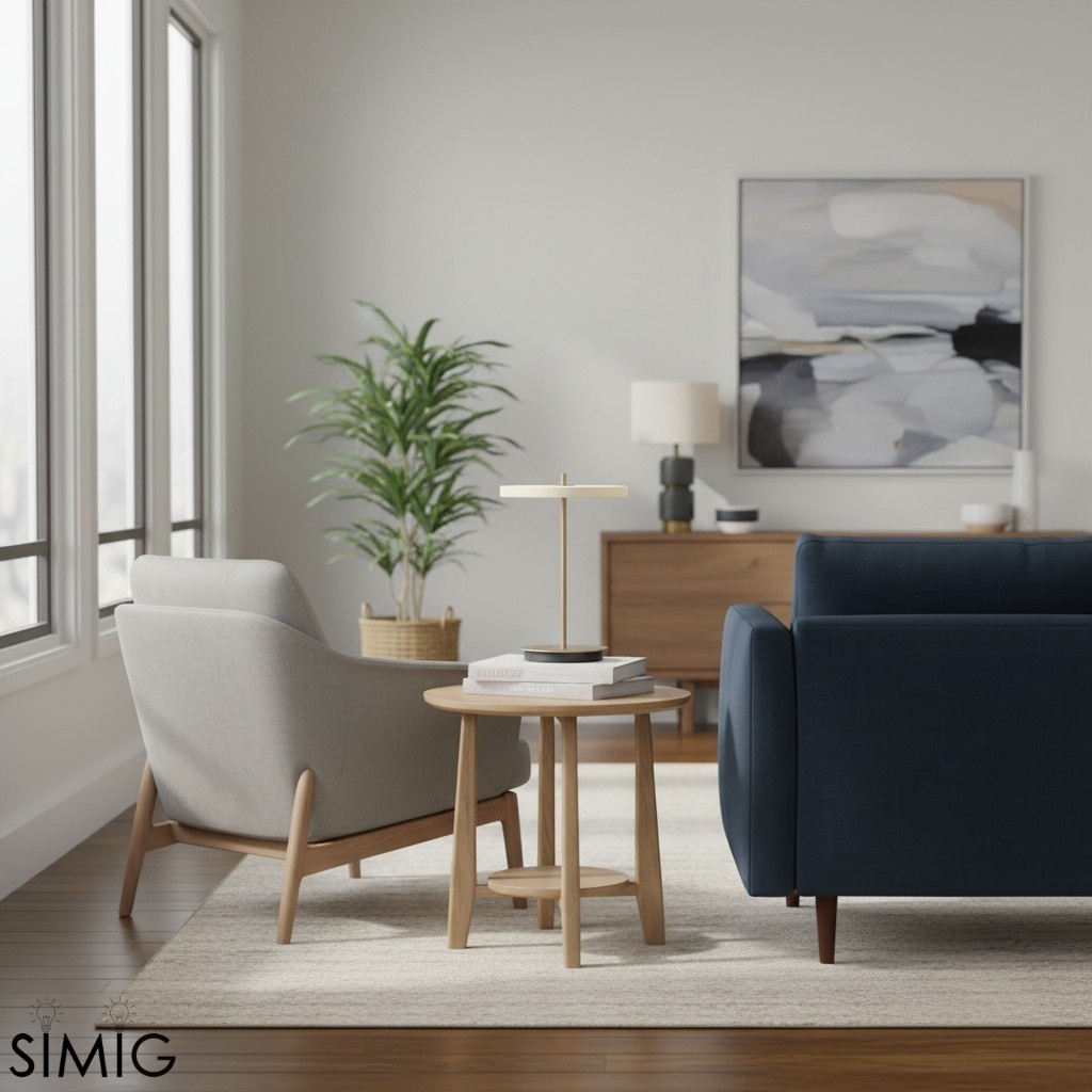 Astris Minimalist Metal Table Lamp - Contemporary Desk & Bedside Accent Lighting T581