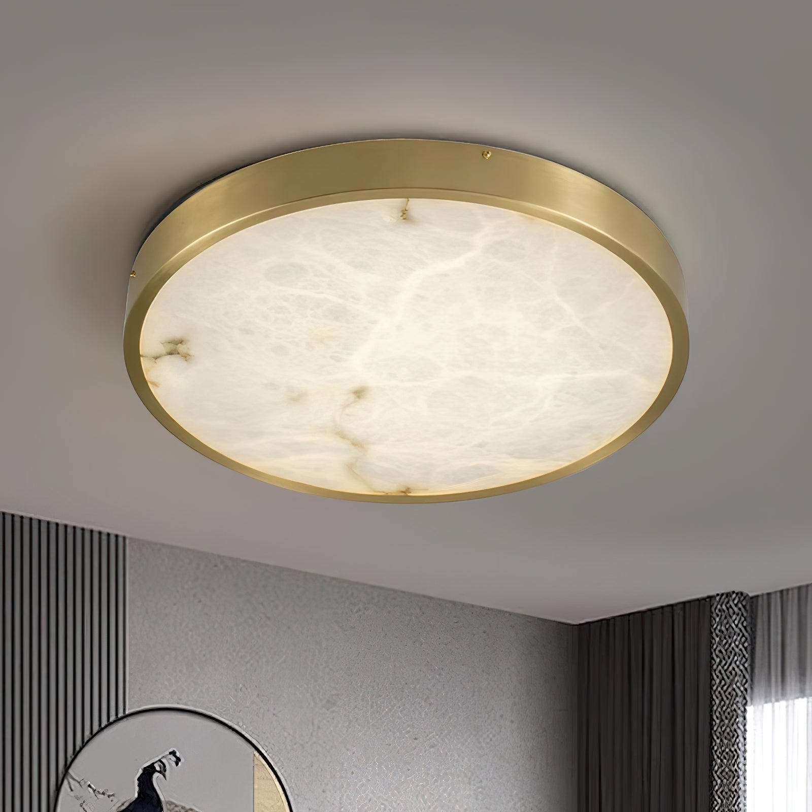 Geometric Alabaster Recessed Ceiling Light T1655