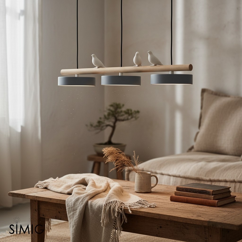 Creative Branch Bird Shaped Pendant Lamp G01