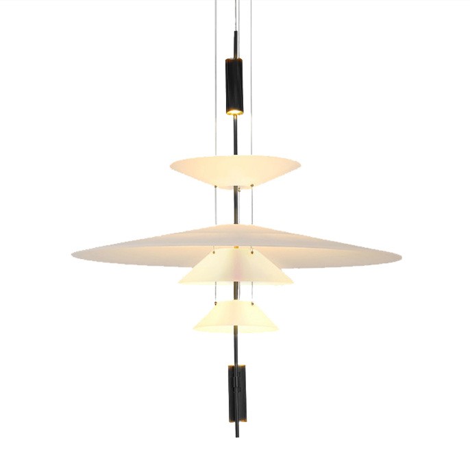Plumeo Chandelier - Modern Layered LED Pendant for Living Room