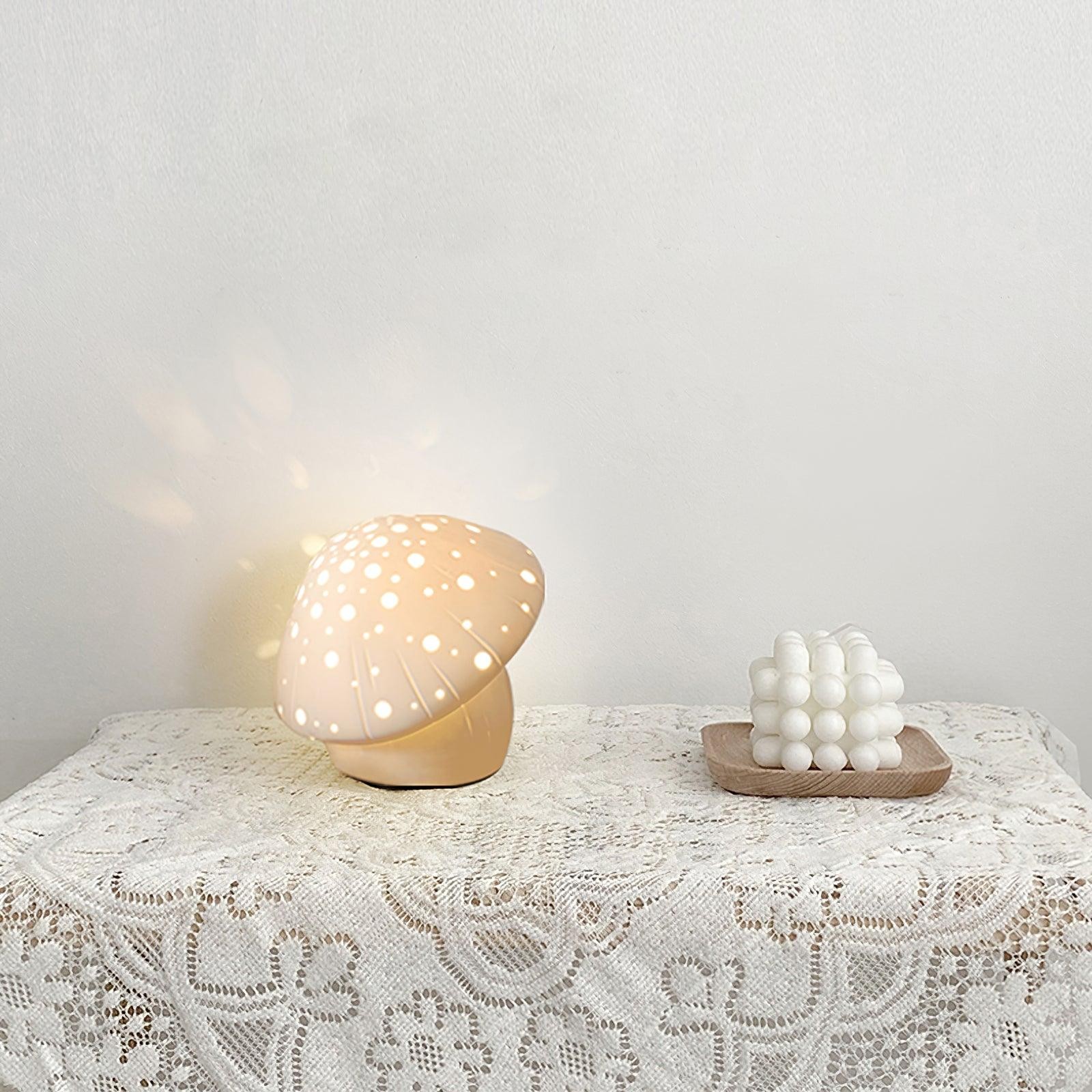 Cartoon Mushroom Skeletonized Table Lamp M363