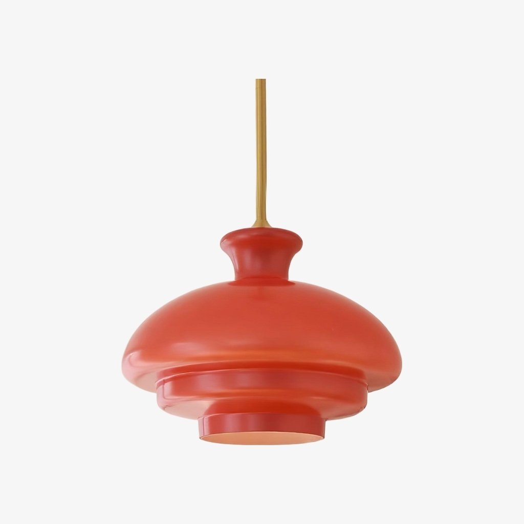 HaloVita Modern Metal and Glass Pendant Light - Elegant Lighting for Living Areas T575