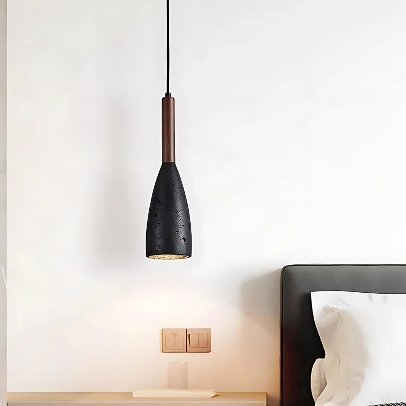 Travertine Pendant Light with Japanese Minimalist Design S287