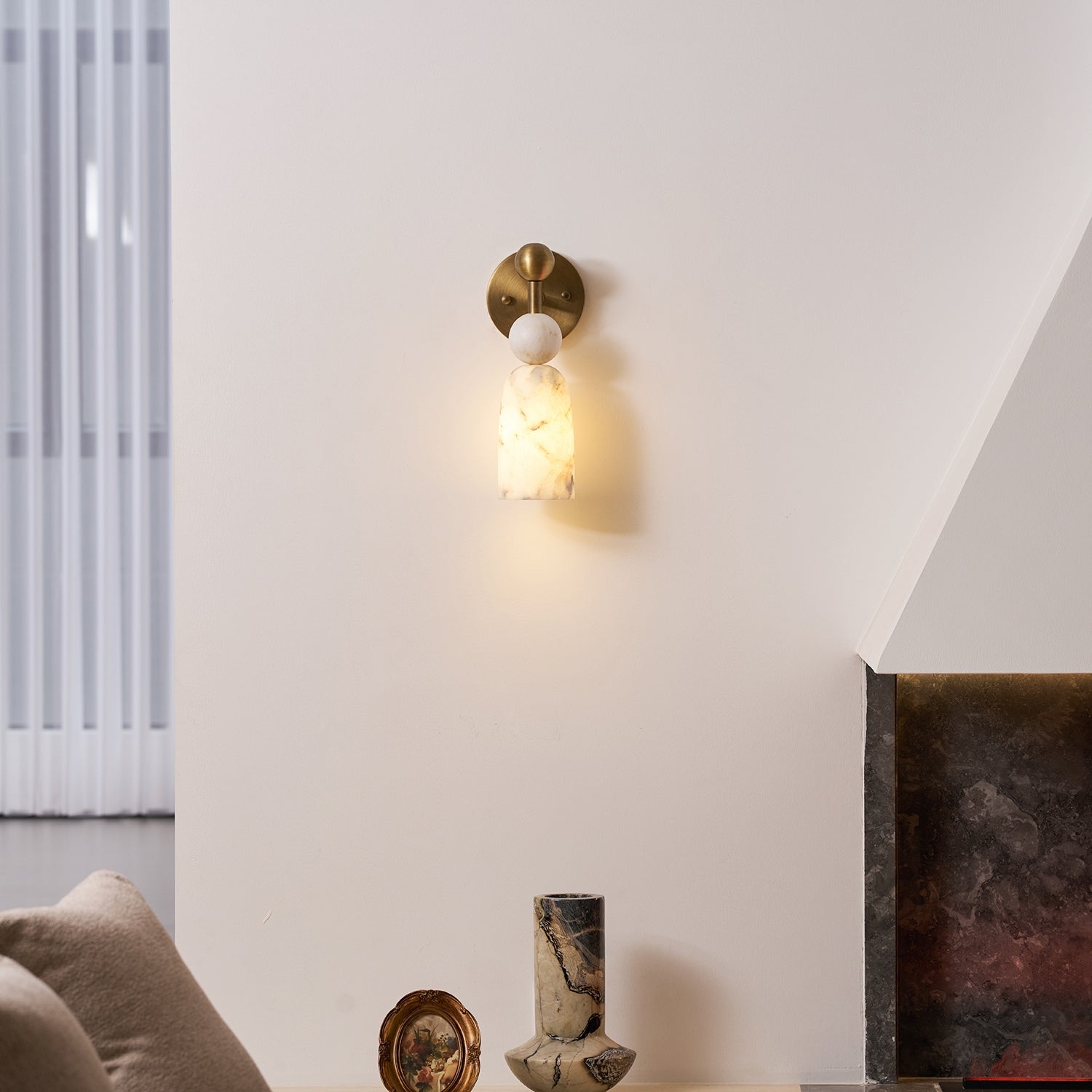 Flume Alabaster Wall Lamp T1989
