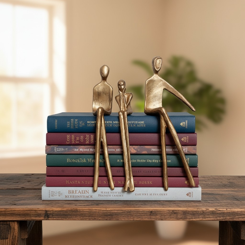 Floxo Abstract Metal Figurine – Nordic Sculpture for Desks T1195
