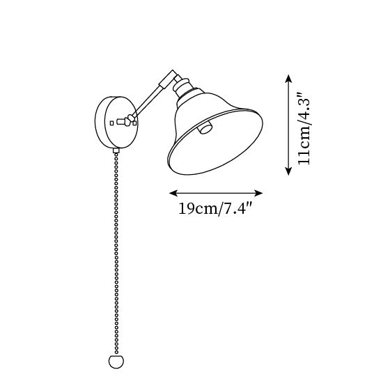 Bell Brass Wall Lamp M186