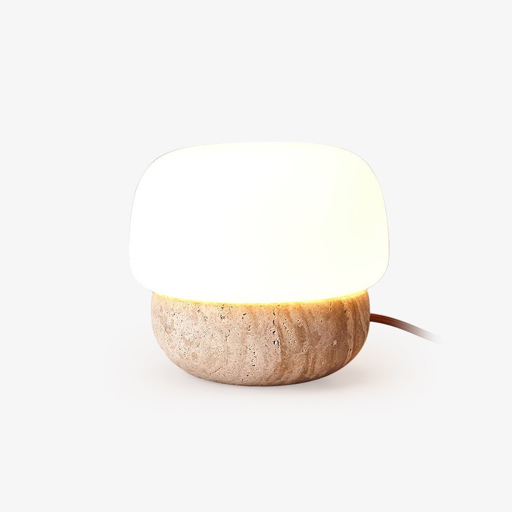 Nordic Style Round Travertine Table Lamp M558
