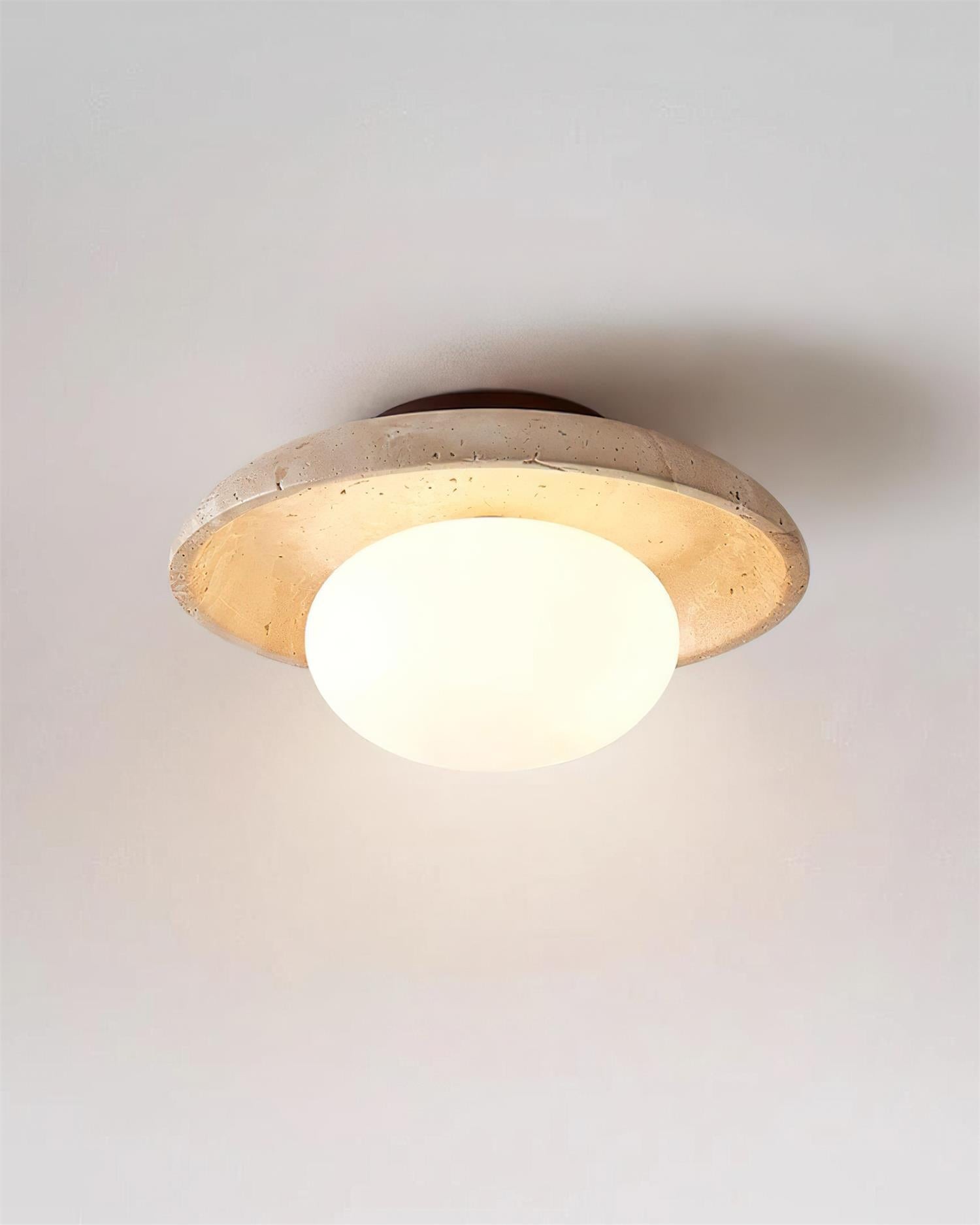 Lime Cavities Ceiling Lamp P050
