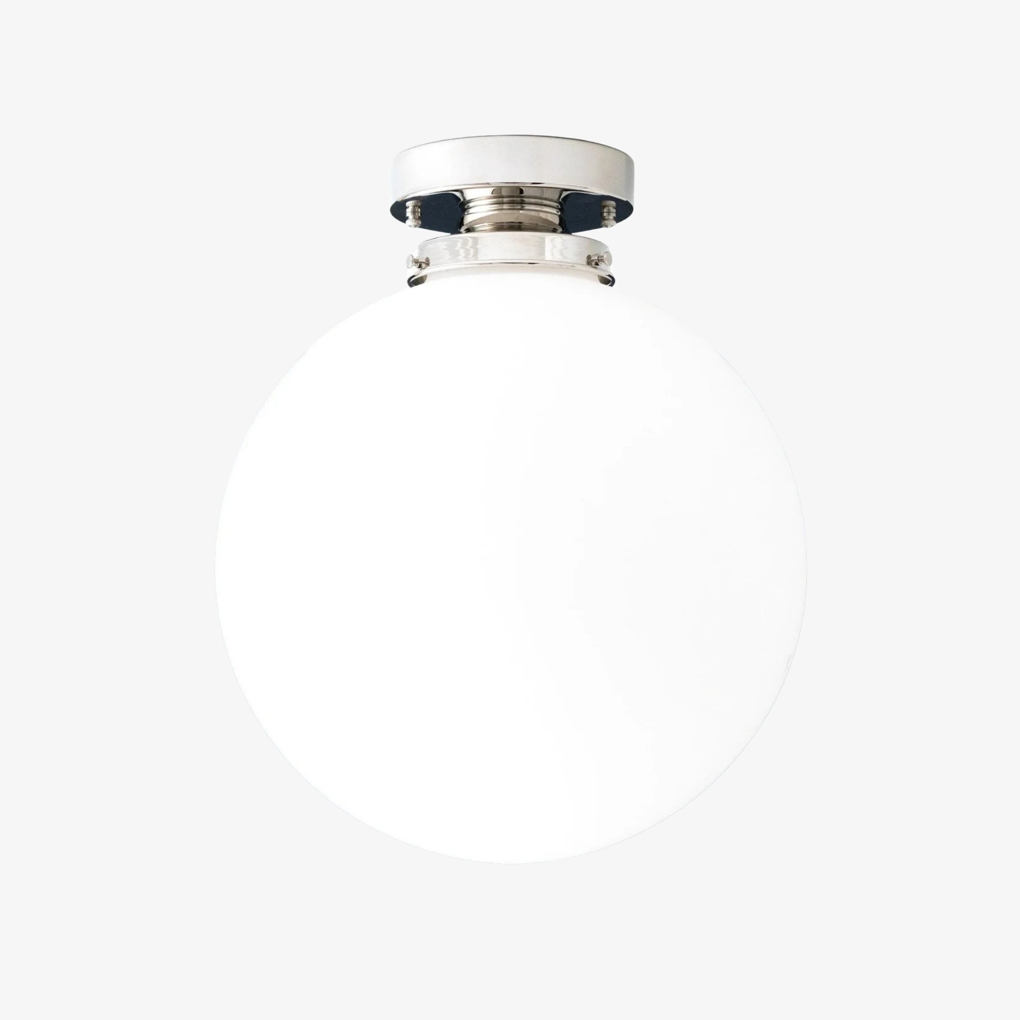 Glorica Glass 12 Inch Globe Ceiling Light - Frosted Glass Art Deco Pendant And Flush Mount T362