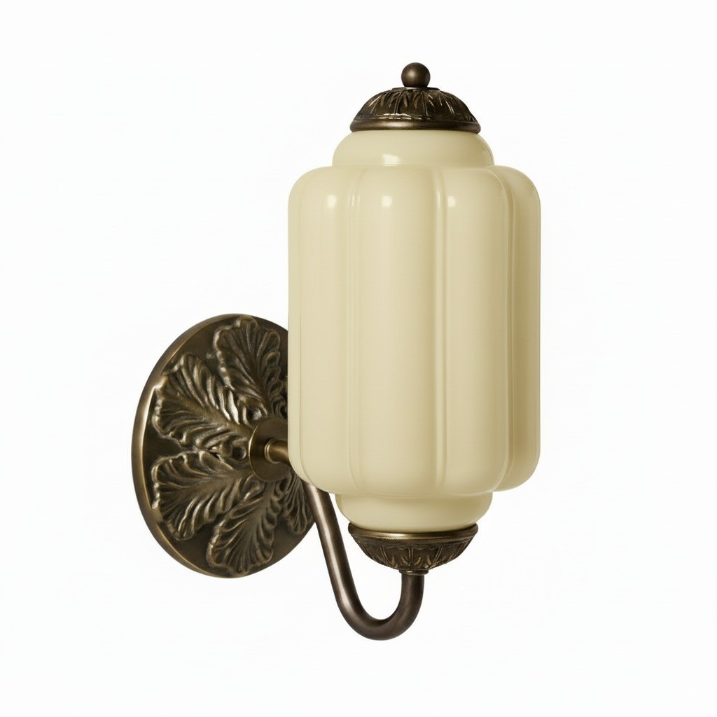 Eloise Vintage Glass Sconce - Elegant Art Deco Wall Lamp M486