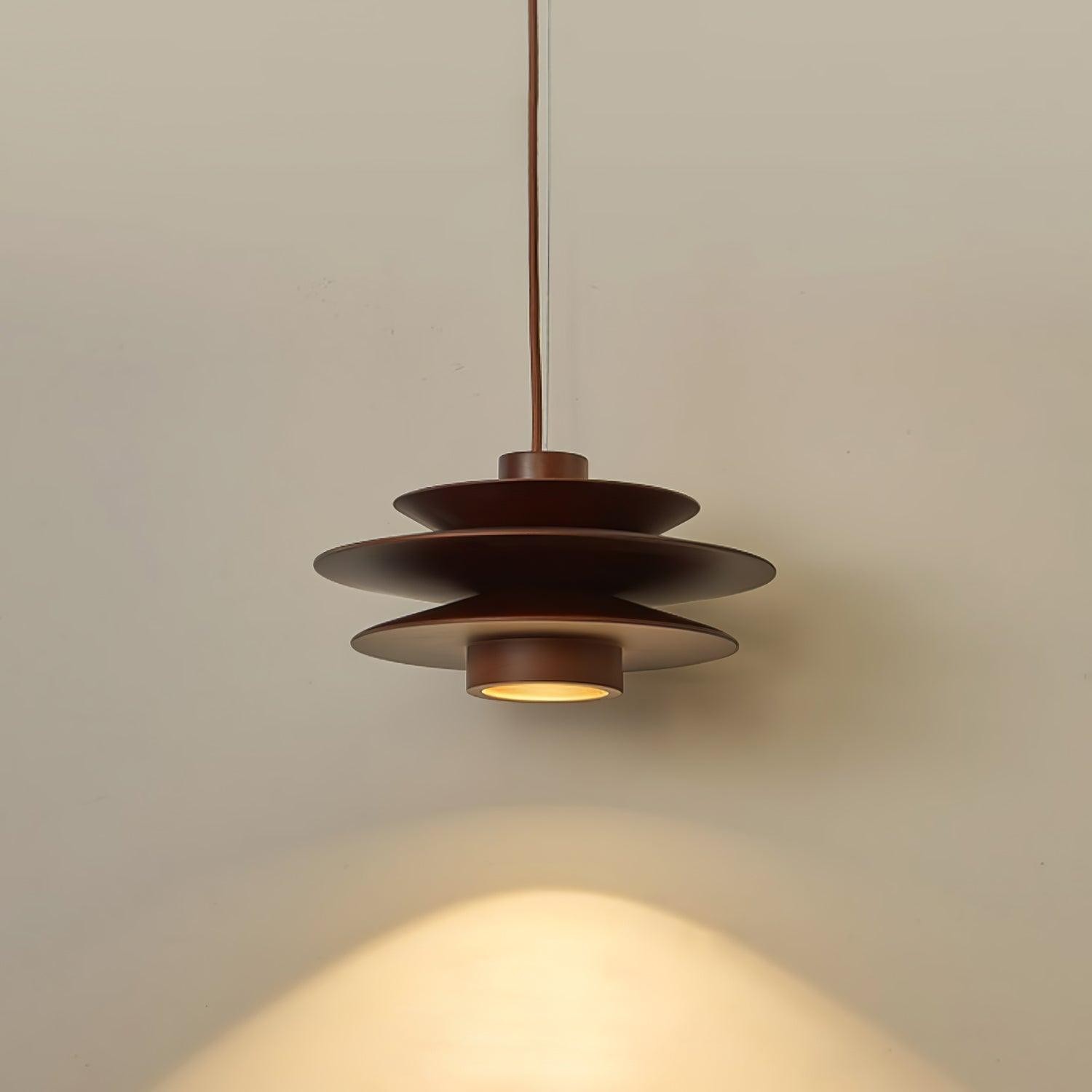 Multi Tiered Disc Pendant Lamp M381