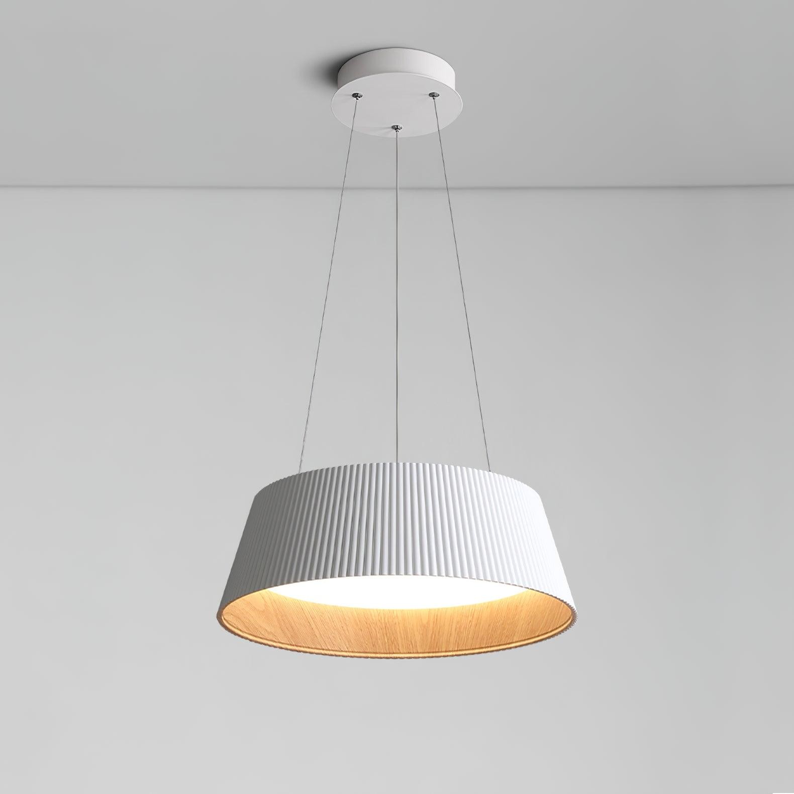 Minimalist Corrugated Lampshade Bedroom Pendant Lamp M287