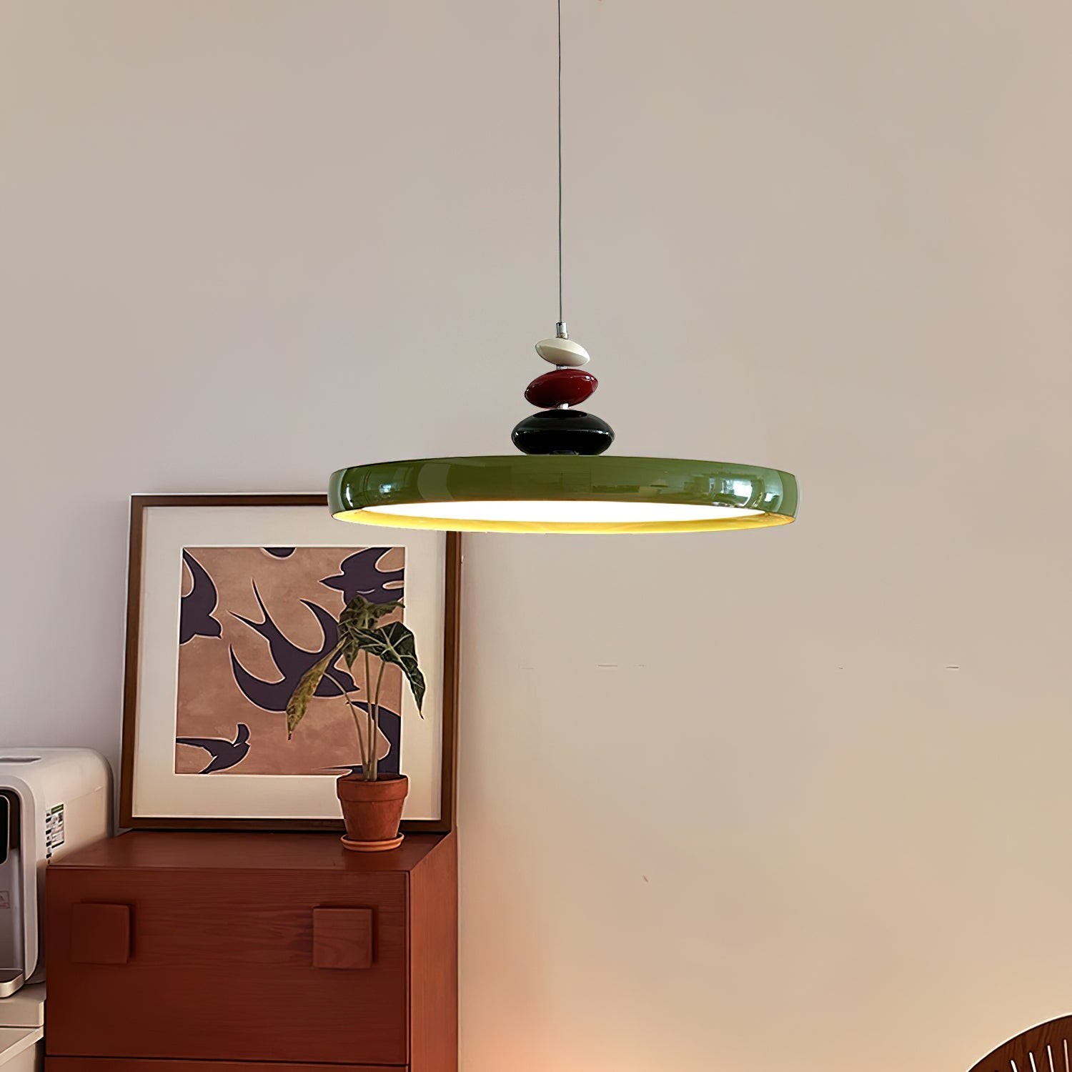 Swing Arm Stone Pendant Light M406