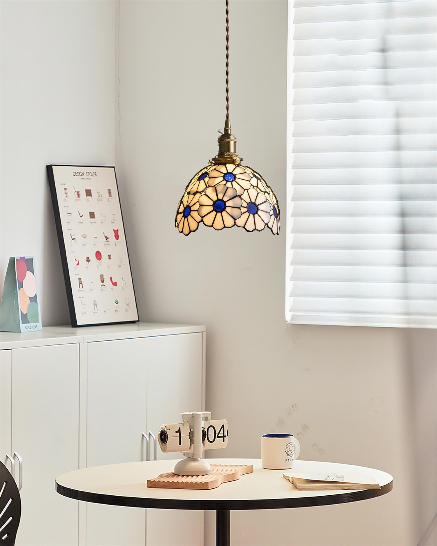 Suka Floral Plug In Pendant Lamp T1356