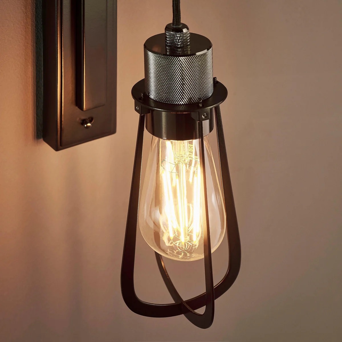 Readium Industrial Metal Wall Sconce - Modern Togle Switchg for Living Room and Study T888