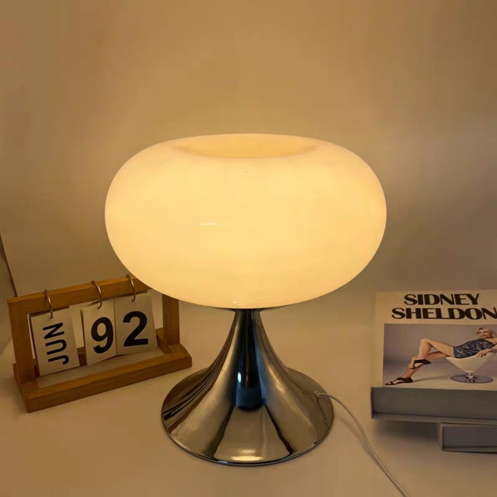 Lollora Bauhaus Apple Glass Table Lamp — Modern Desk & Bedside S171