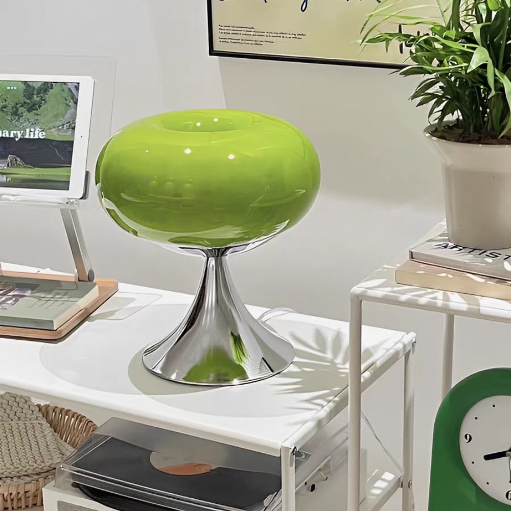 Lollora Bauhaus Apple Glass Table Lamp — Modern Desk & Bedside S171