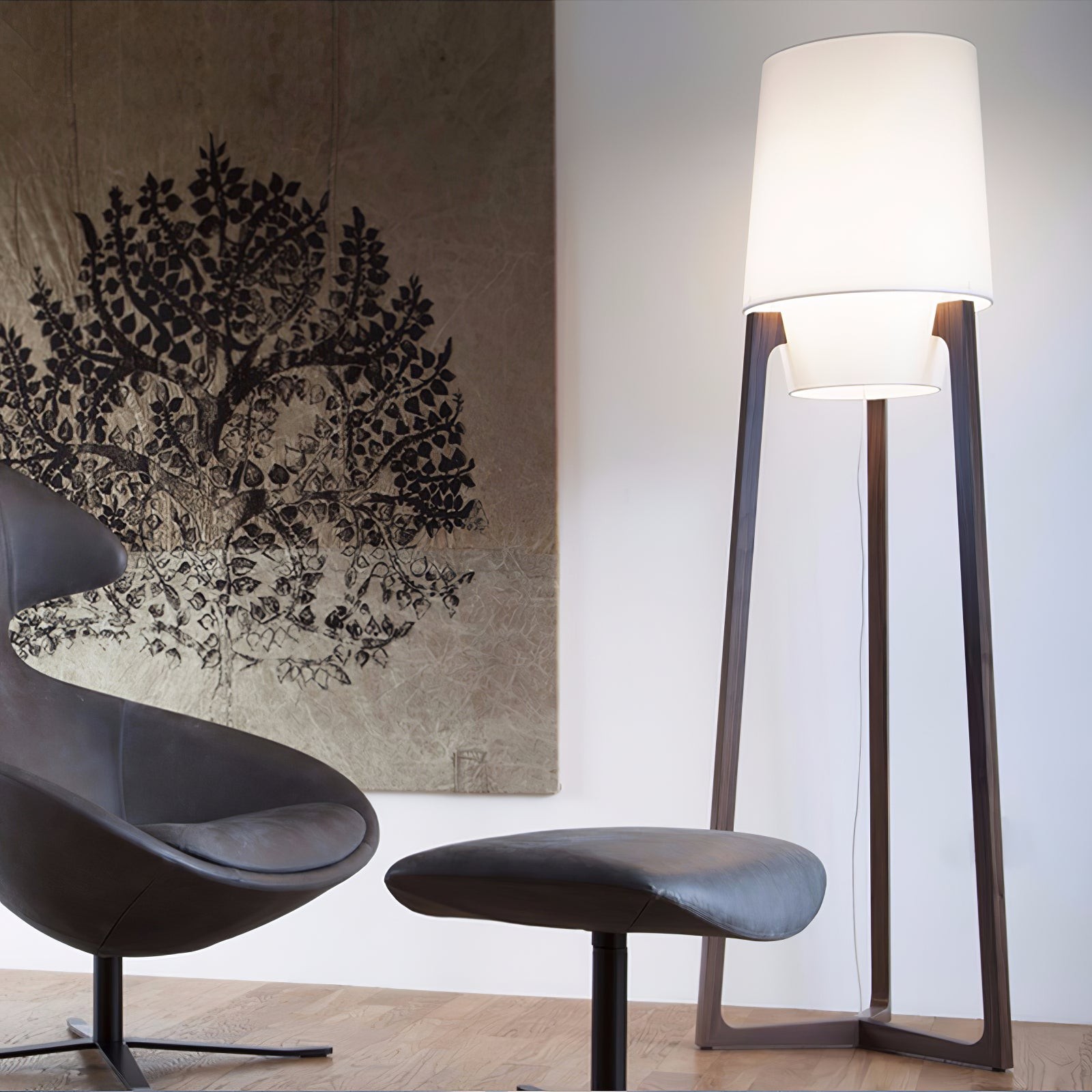 Modern Simple Chinese Style Solid Wood Floor Lamp M51