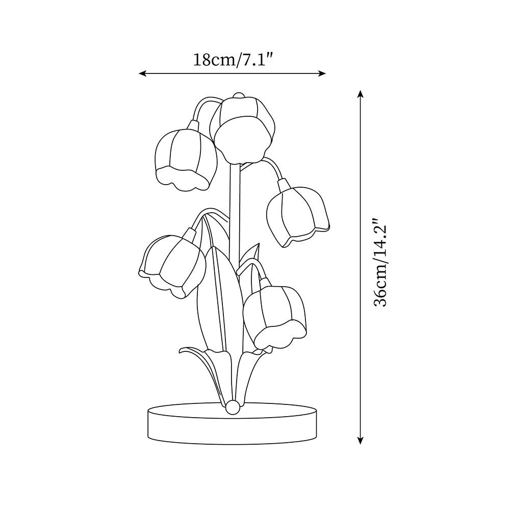 Lily Of The Valley Table Lamp P062