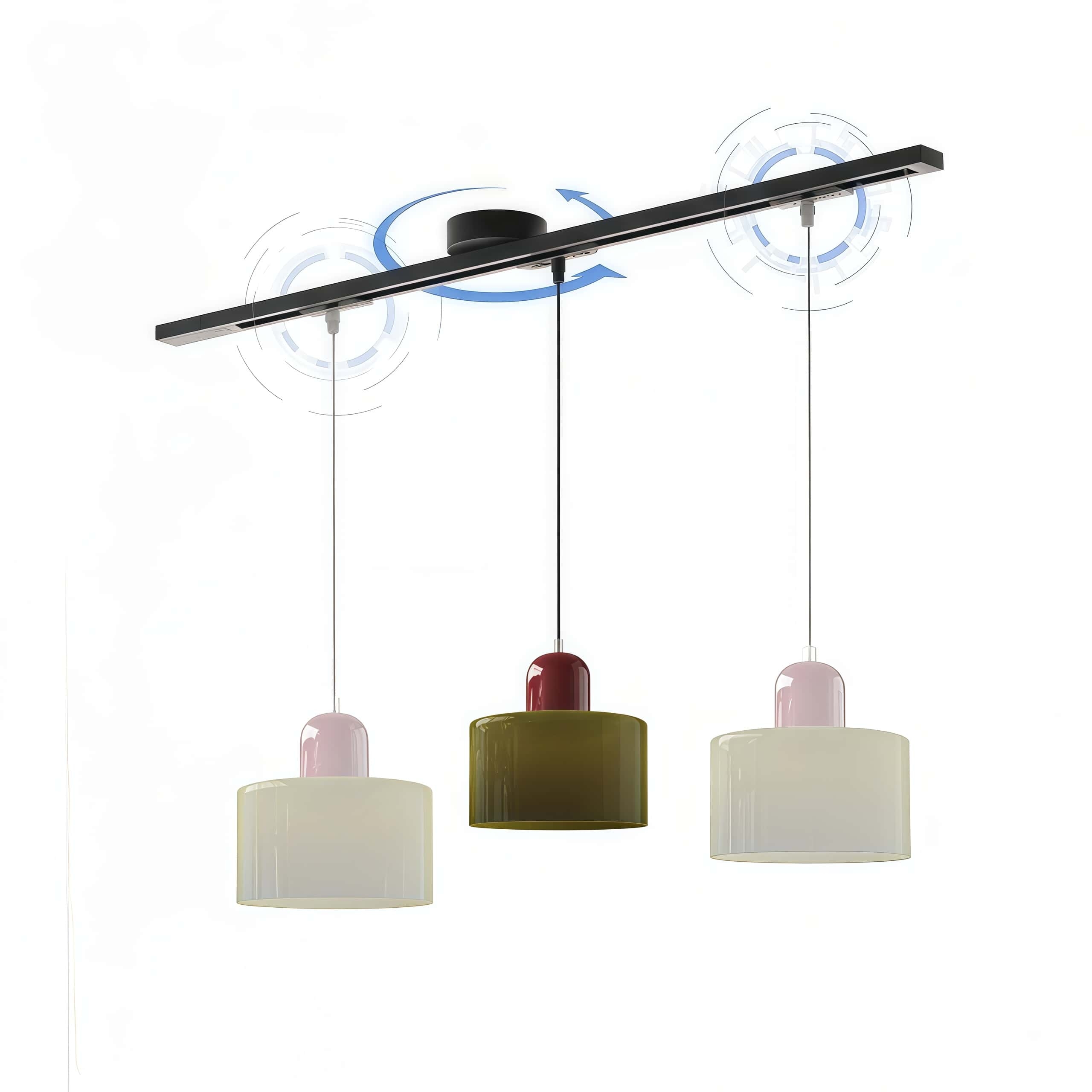 Axitra Rotatable Pendant Light Ceiling Rail – Sleek Adjustable Track for Pendant Lights Contemporary N21