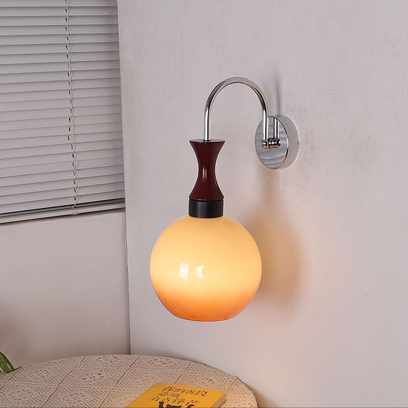 Spherical Yellow Wall Lamp M522