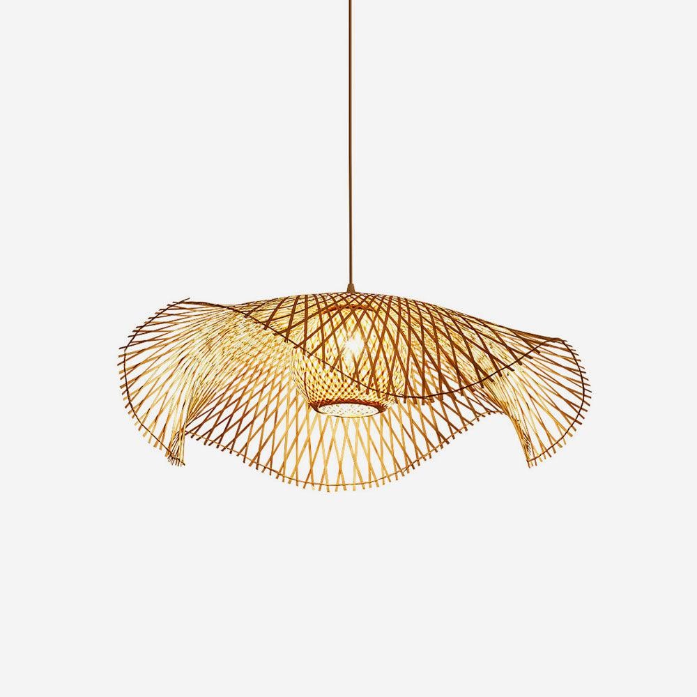 Bamboo Lotus Leaf Pendant Lamp P004