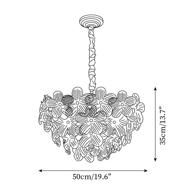 Romantic Petal Chandelier P073