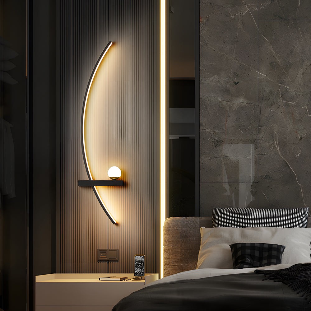 21'' Curved Strip 3 Step Dimming LED Wall Sconce G03