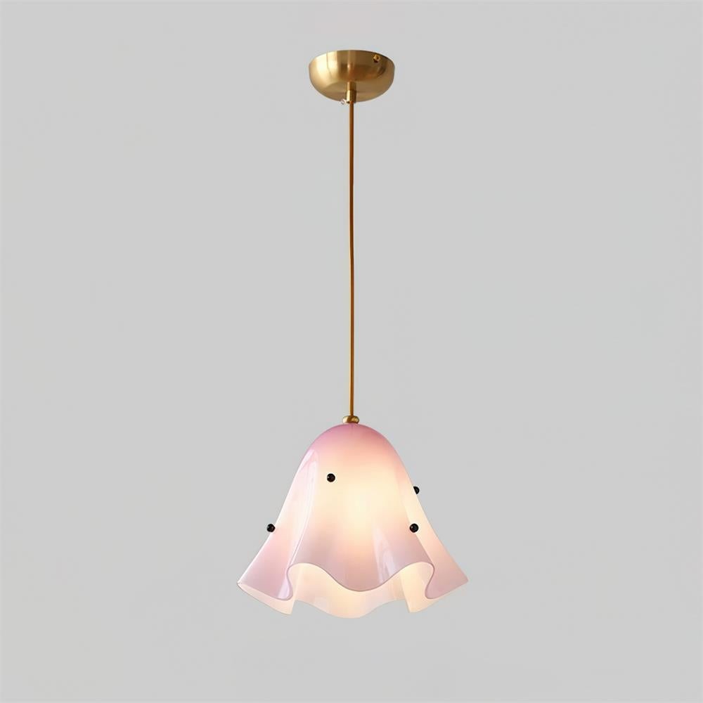 Bellina Wavy Edge Glass Pendant - French Style Light for Kitchen T279