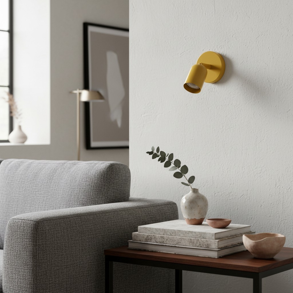 Solid Color Wall Sconce - Modern Bauhaus LED Bedside Lighting Interior S169