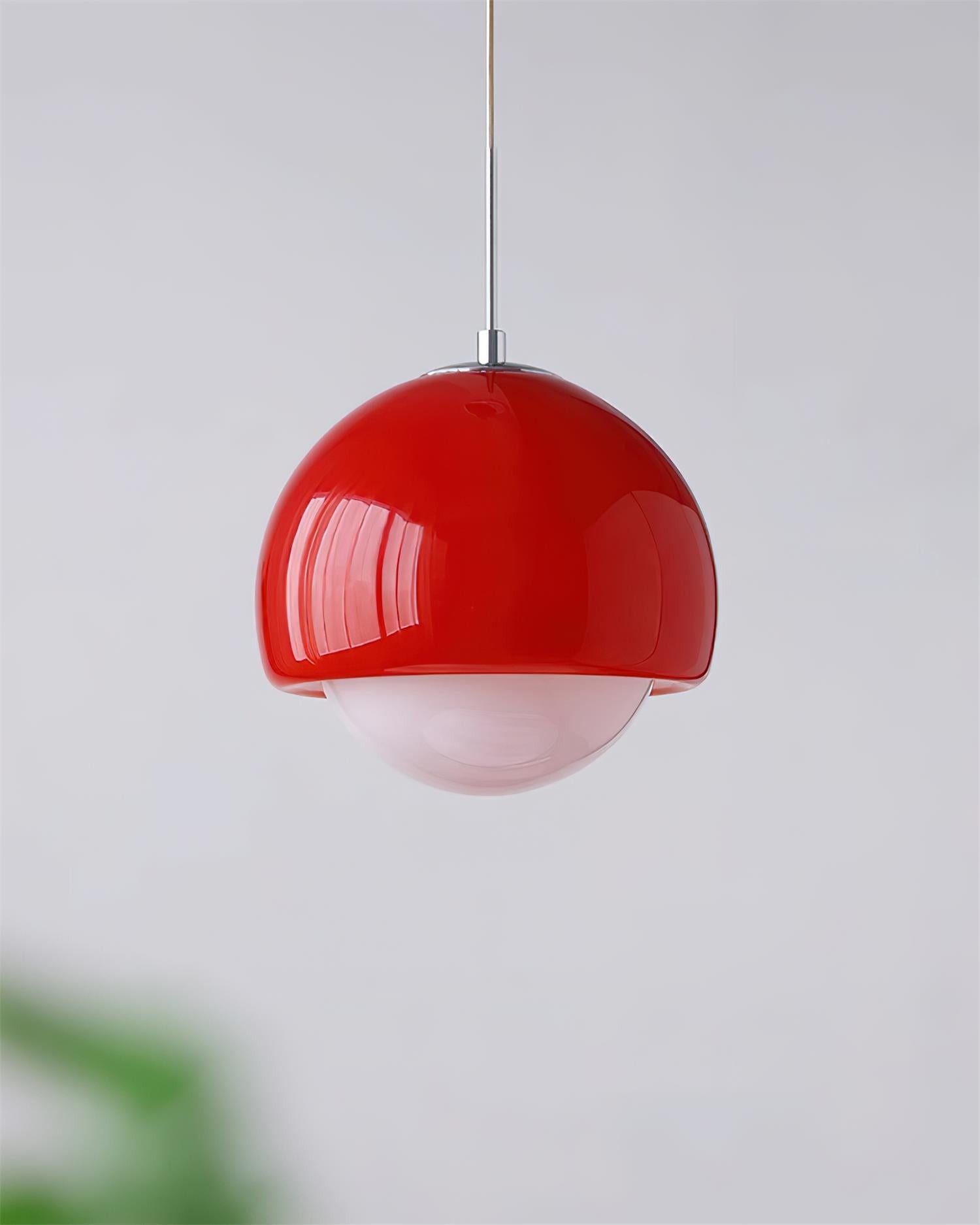 Creative Persimmon Pendant Lamp - Modern Glass and Metal for Dining Room M143