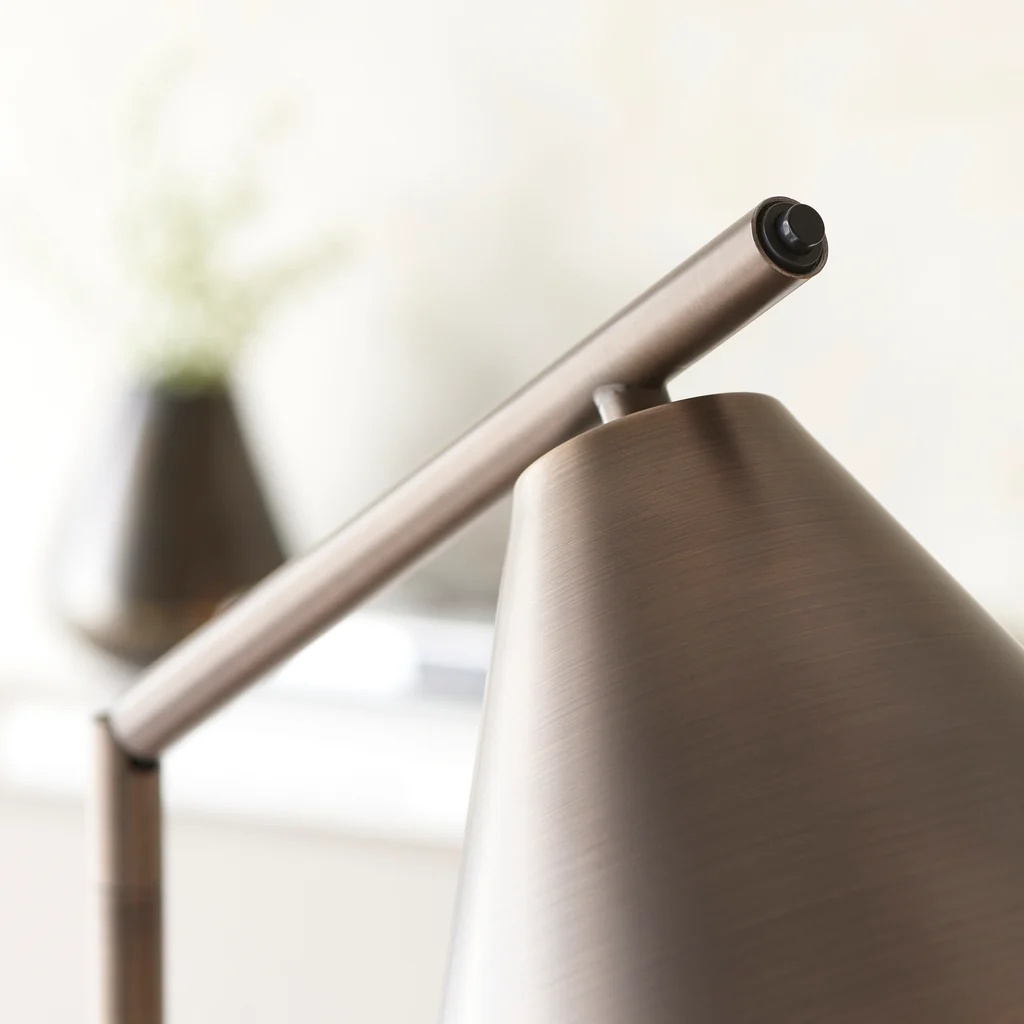 Oricone Modern Floor Task Lamp with Adjustable Arm - Cape Style Reading Light T998