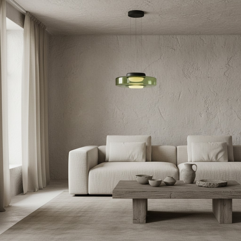 Nora Contemporary Multi-Layer Glass Pendant Lamp - Adjustable Hanging Light for Living Room or Kitchen Island T743