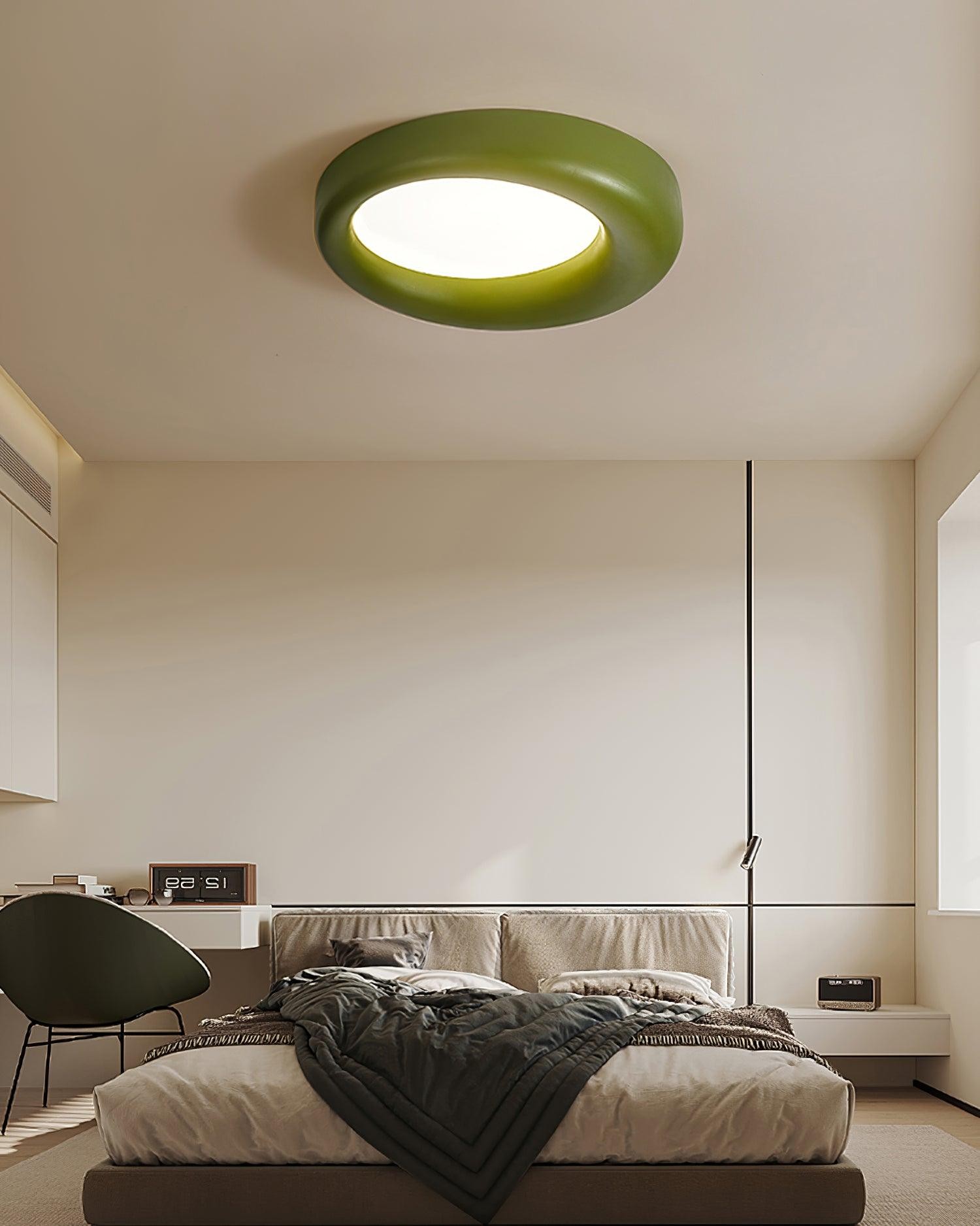 Center Offset Concentric Circle Acrylic Ceiling Lamp M308