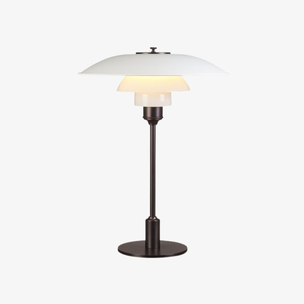 Layora Multilayer Glass Table Lamp - Modern Lighting Fixture Metal Style for Living Room T1178