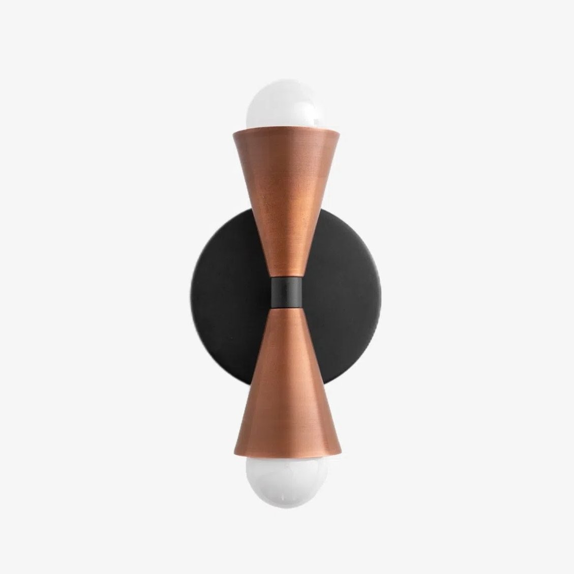 Pyralis  Cone Shade  Double Wall Light - Contemporary Living Room Glow T334