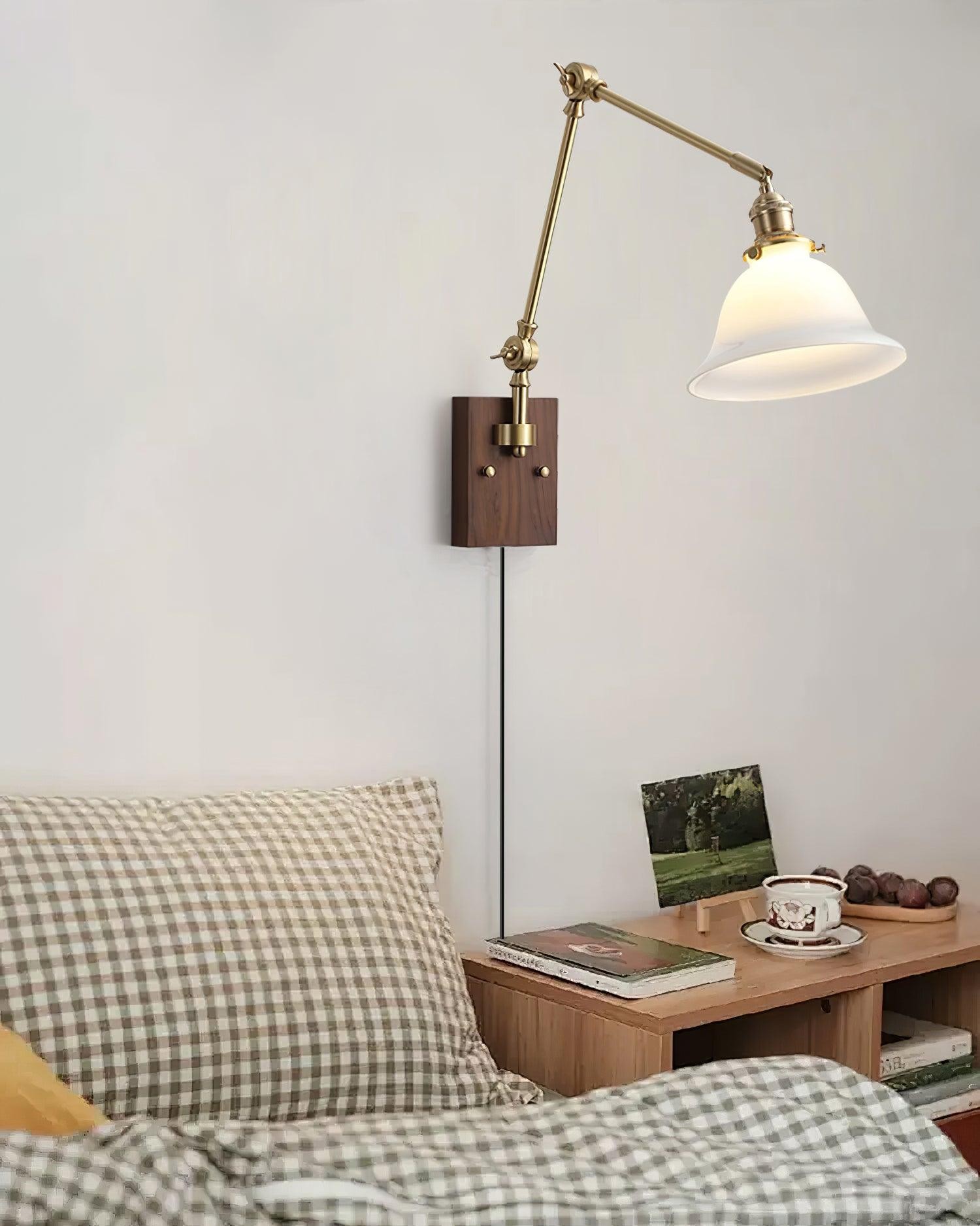 Banker Swing Arm Plug In Wall Light M188