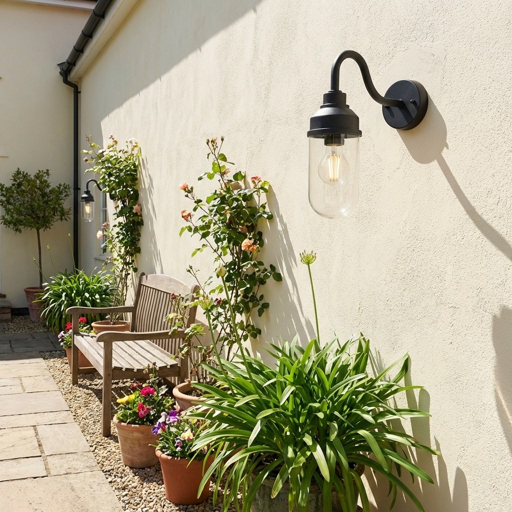 Trevanta Contemporary Outdoor Wall Light - Minimalist Lantern for Entryways & Facades T912