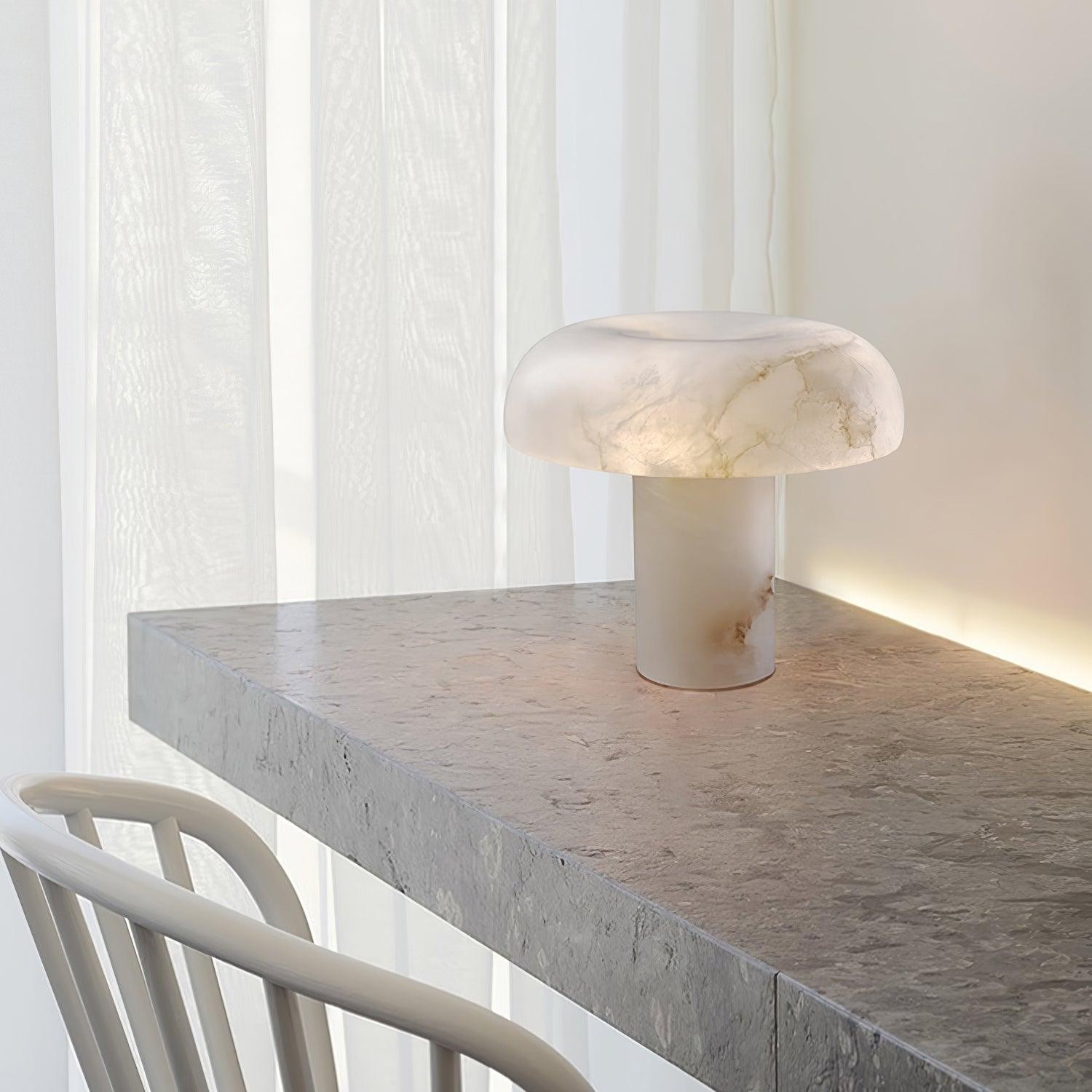 Creative Minimalist Luxury Alabaster Table Lamp For Bedroom M344