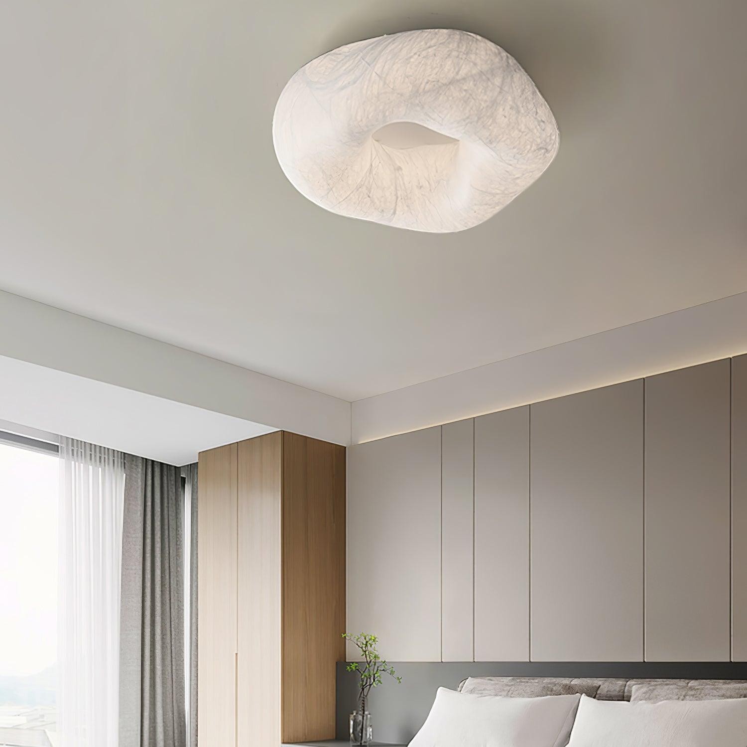 Modern Simple Silk LED Living Room Ceiling Lamp M193