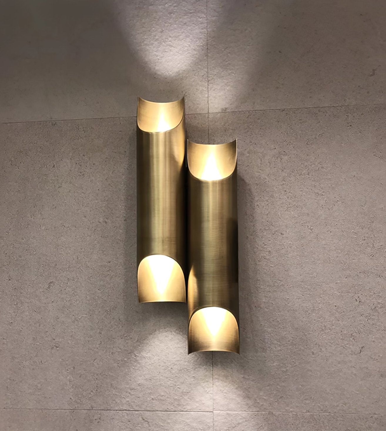 Brass Double Tube Wall Lamp M568