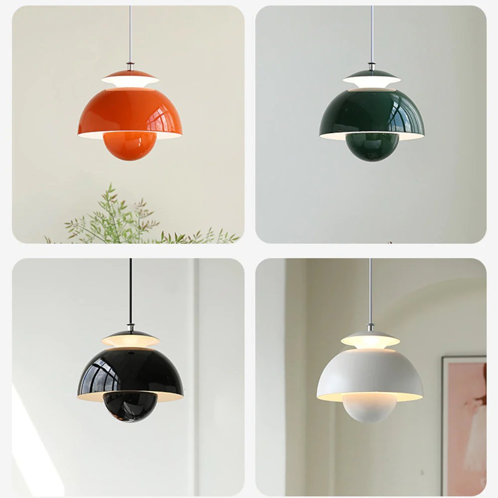 Scandinavian Metal Flower Pendant Light - Living Room Fixture S97